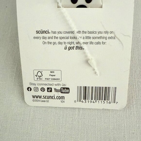 Scunci By Conair Ghost Hair Claw Clip White 2 Inch Halloween Cute Accessory - Picture 4 of 9